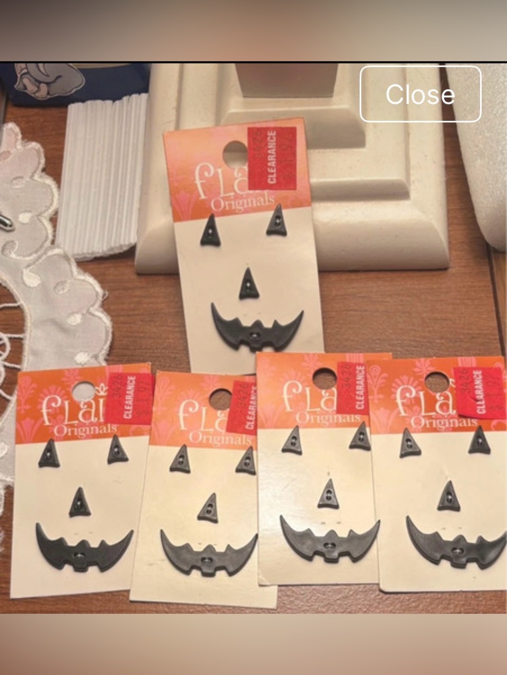 Jack o lantern Face Buttons